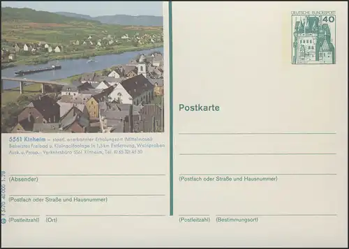P125-f5/070 5561 Kinheim, Ortsansicht mit Mosel **