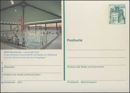 P125-f11/158 2350 Neumünster, Schwimmhalle **