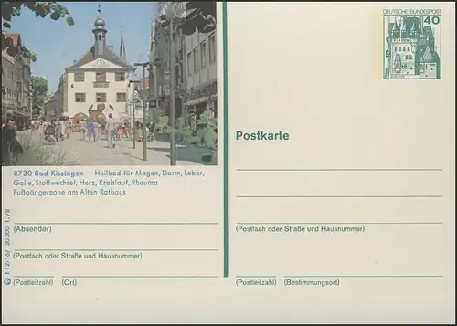 P125-f12/167 8730 Bad Kissingen, Altes Rathaus **