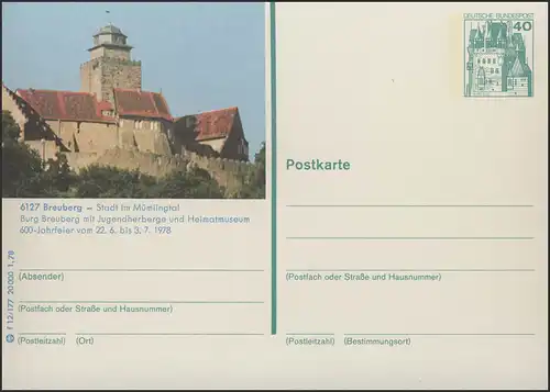 P125-f12/177 6127 Breuberg, Burg Breuburg **