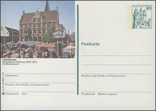 P129-g1/001 - 4290 Bocholt, Renaissance-Rathaus **