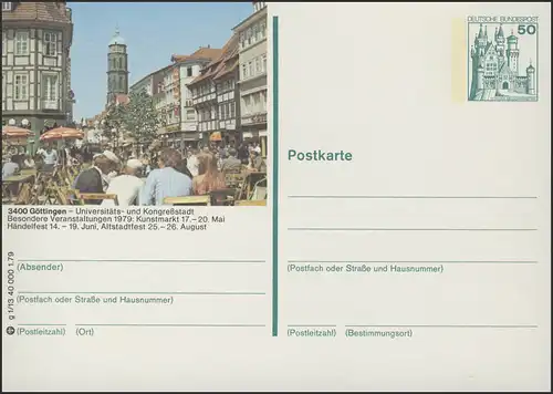 P129-g1/013 - 3400 Göttingen, Marktplatz **