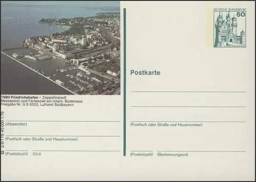 P129-g8/119 7990 Friedrichshafen, Panorama **
