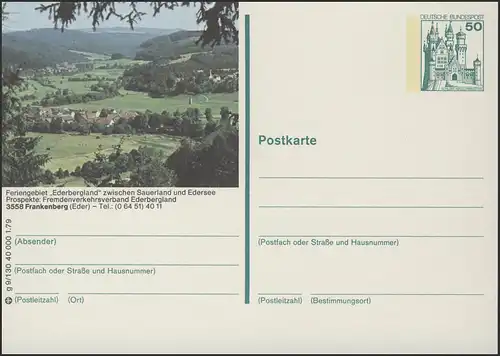 P129-g8/130 3558 Frankenberg/Eder, Panorama **