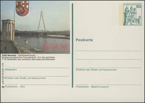 P129-g9/138 5450 Neuwied, Raiffeisenbrücke **