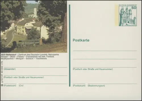 P129-g10/147 5521 Bollendorf, Ortsansicht **