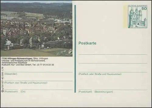 P129-g10/157 7730 Villingen-Schwenningen, Panorama **