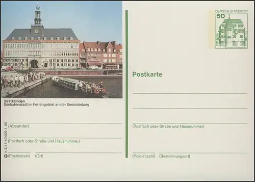 P130-h2/018 - 2970 Emden, Stadtansicht **