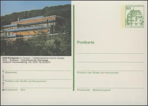 P130-h5/068 6240 Königstein, Kurzentrum, postfrisch **