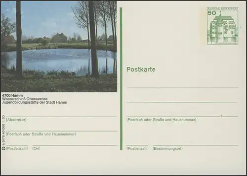 P130-h5/076 4700 Hamm, Wasserschloß Oberwerries **