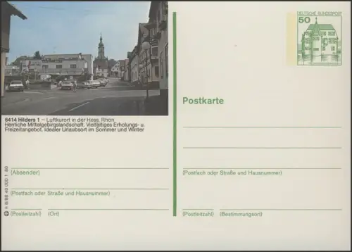 P130-h6/086 6414 Hilders, Innenstadt, postfrisch **