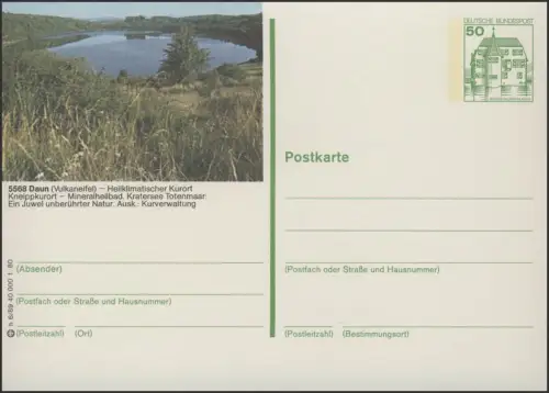 P130-h6/089 5568 Daun, Kratersee, postfrisch **