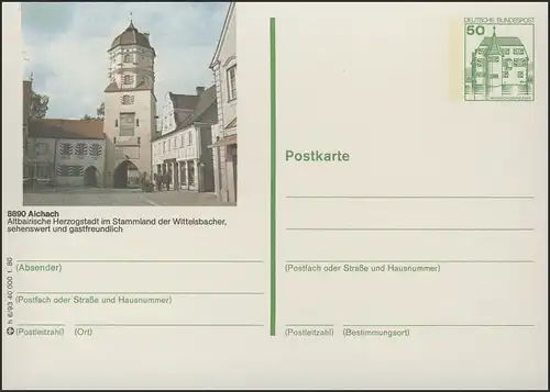 P130-h6/093 8890 Aichach, Stadtplatz **