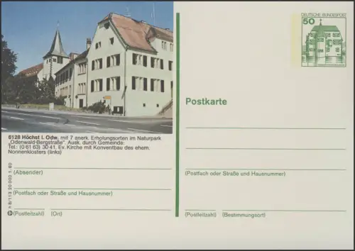 P130-h8/113 6128 Höchst, Kirche, postfrisch **