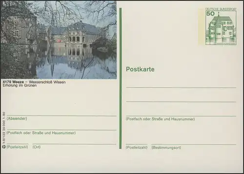 P130-h8/122 - 4179 Weeze, Wasserschloß **