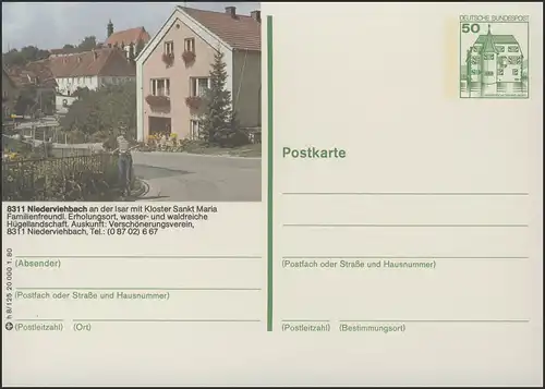 P130-h8/125 - 8311 Niederbähtbach, vue avec monastère **
