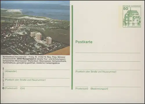 P130-h9/130 2949 Wangerland 2 - Horumersiel Luftbild **