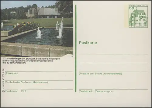 P130-h11/166 - 7032 Sindelfingen, Stadthalle **