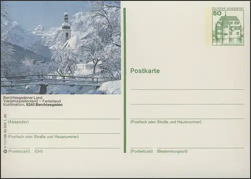 P130-h11/168 8240 Berchtesgaden - paysage hivernal **