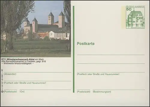 P130-h13/197 - 8711 Münsterschwarzach, Abtei **