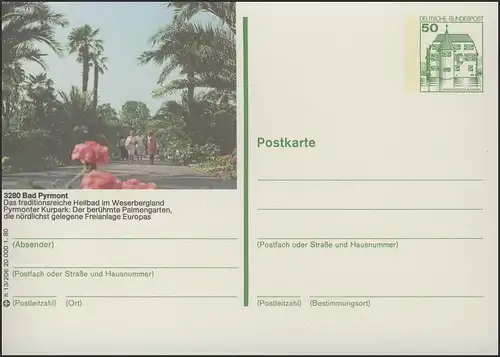 P130-h13/206 3280 Bad Pyrmont - Palmengarten **