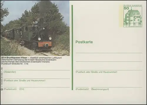 P130-h13/208 2824 Bruchhausen-Vilsen - Eisenbahn **