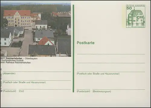 P130-h16/237 - 8077 Reichertshofen, Ansicht mit Schloß **