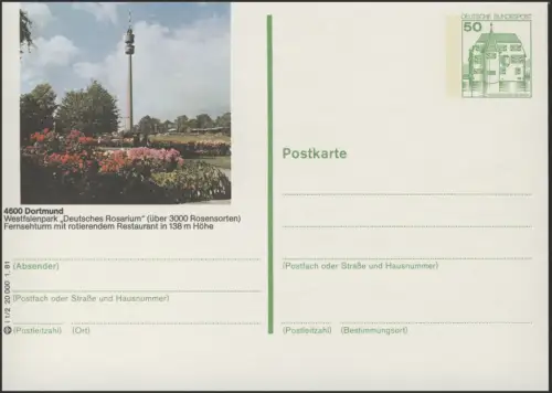P134-i1/002 - 4600 Dortmund, Westfalenpark TVturm **