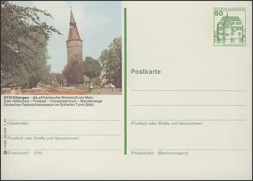 P134-i4/050 8710 Kitzingen, Schiefer Turm **