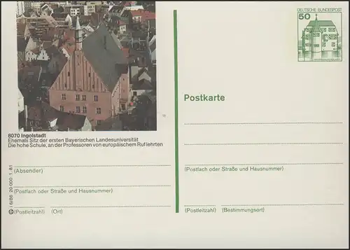 P134-i6/086 8070 Ingolstadt/Donau, Landesuniversität **