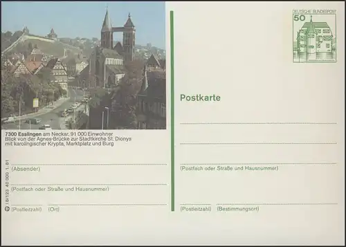 P134-i8/123 - 7300 Esslingen/Neckar, Marktplatz **