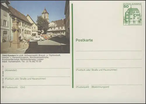 P134-i10/154 7842 Kandern - Place du marché **