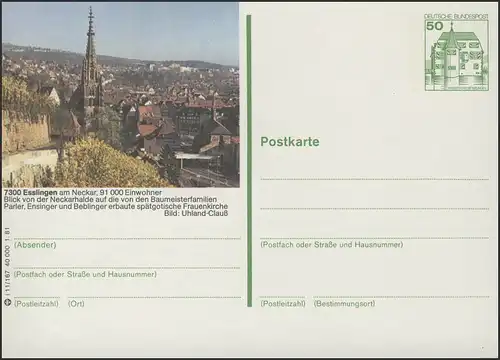 P134-i11/167 7300 Esslingen/Neckar - Frauenkirche **