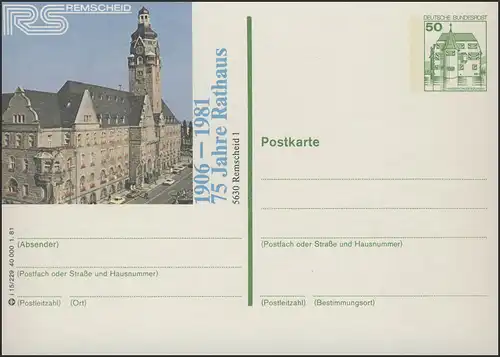 P134-i15/229 5630 Remscheid - Rathaus **