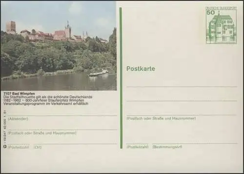 P134-i16/247 - 7107 Bad Clin d'œil, vue sur la ville **