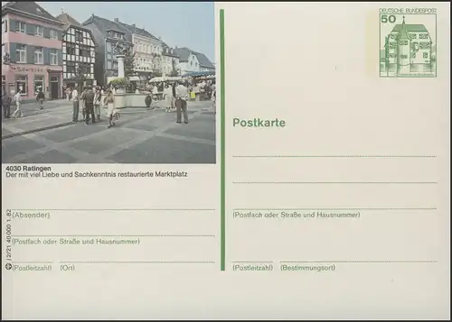 P134-j2/021 - 4030 Ratingen, Marktplatz **