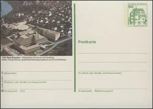 P134-j2/026 - 7107 Bad Wimpfen, Ansicht mit Kurklinik **