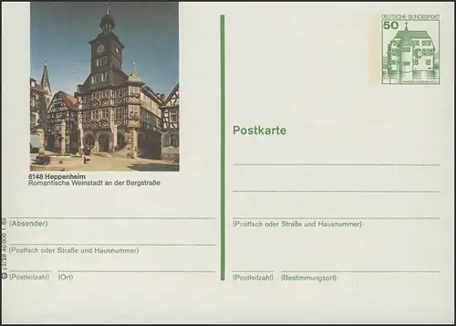 P134-j2/028 - 6148 Heppenheim, Rathaus **