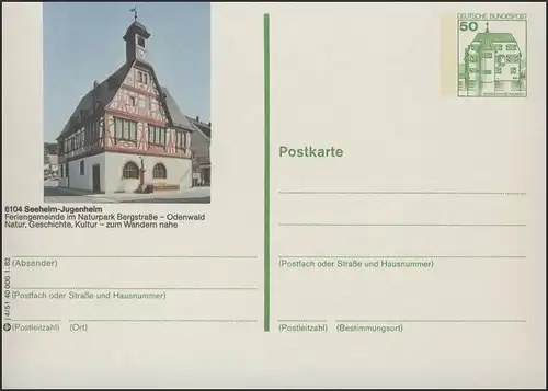 P134-j4/051 6104 Seeheim-Jugenheim - Rathaus **