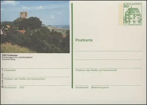 P134-j6/089 3350 Kreiensen - Burg Greene **