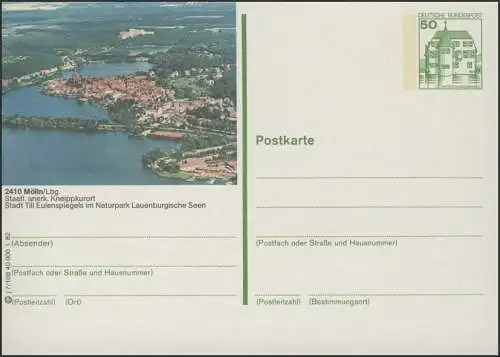 P134-j7/108 - 2410 Mölln, vue sur la ville avec lac **