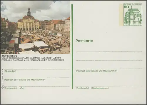 P134-j7/111 - 2120 Lüneburg, hôtel de ville avec marché hebdomadaire **