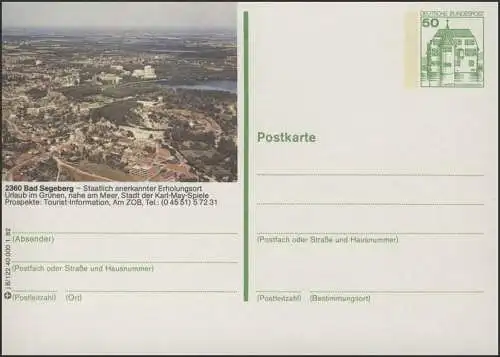 P134-j8/122 - 2360 Bad Segeberg, photographie aérienne **