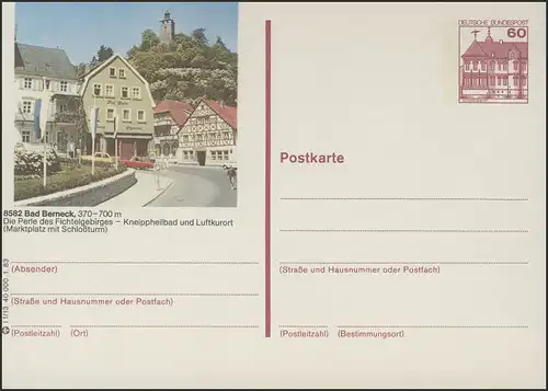 P138-l1/013 - 8582 Bad Berneck, Marktplatz Schloßturm **