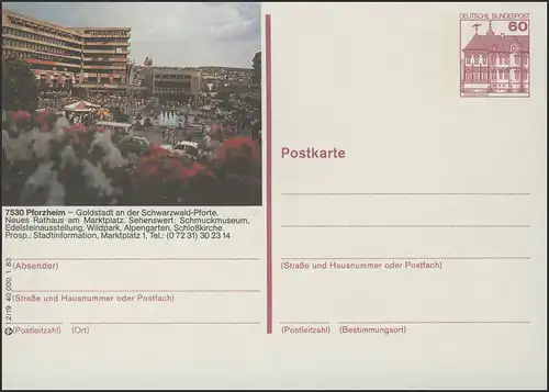 P138-l2/019 7530 Pforzheim, Neue Mairthaus Marktplatz **