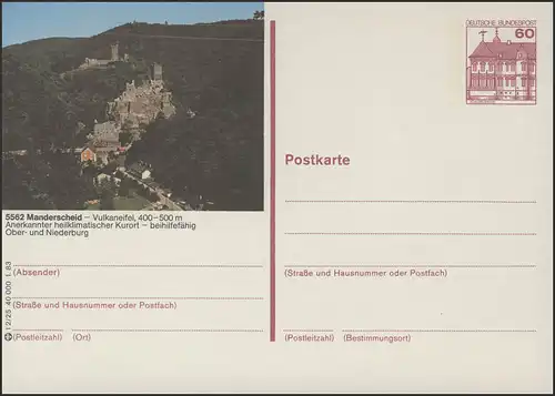 P138-l2/025 - 5562 Manderscheid, Überburg Niederburg **