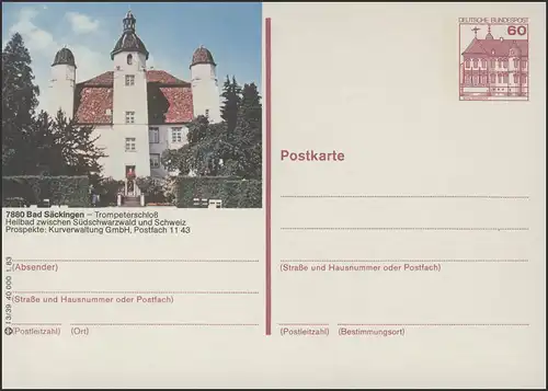 P138-l3/039 - 7880 Bad Säckingen, Trompeterschloß **