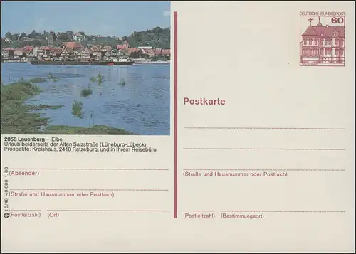 P138-l3/048 - 2058 Lauenburg/Elbe, Panorama **