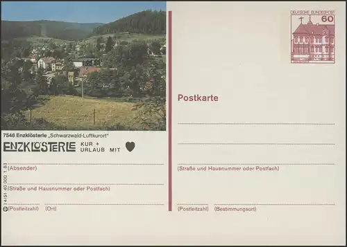 P138-l4/051 - 7546 Enzklösterle, Ortsansicht **