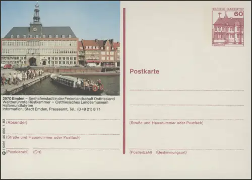 P138-l5/066 - 2970 Emden, Rathaus **